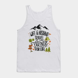 Wife & Husband Travel Partners For Life Honeymoon Outdoor Tank Top